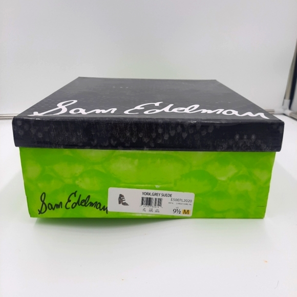 NWB Sam Edelman York Grey Studded Caged Open Toe Heels 10 - Picture 6 of 7